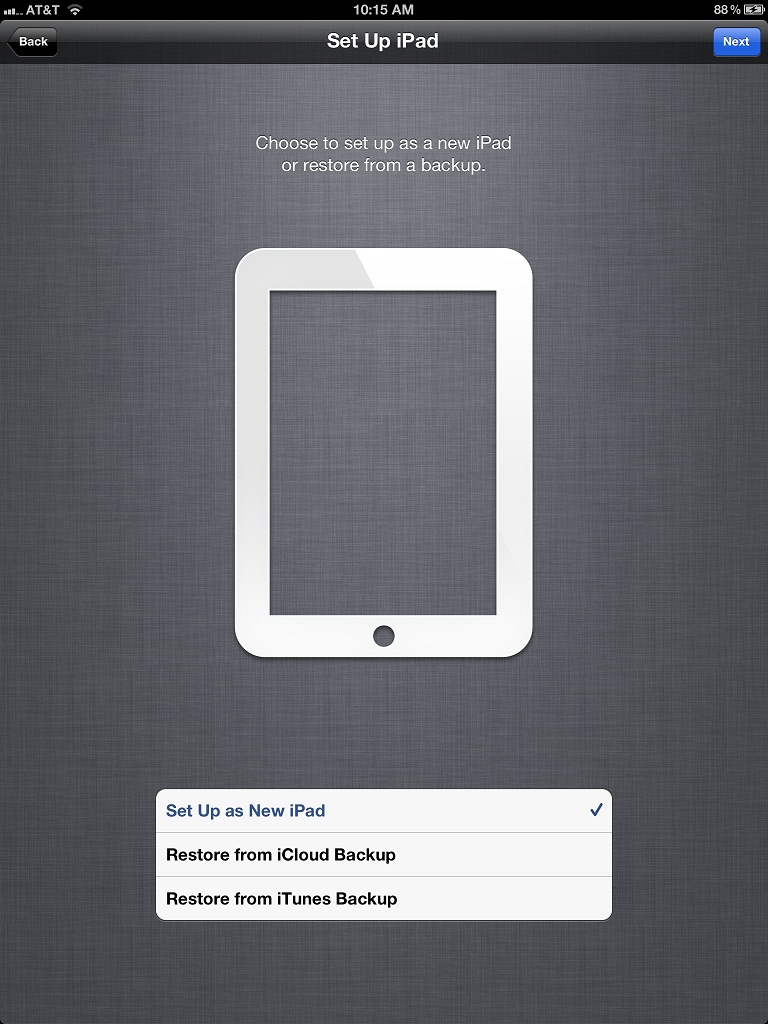 how to set up a ipad