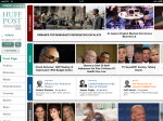 Huffington Post iPad application main screen.